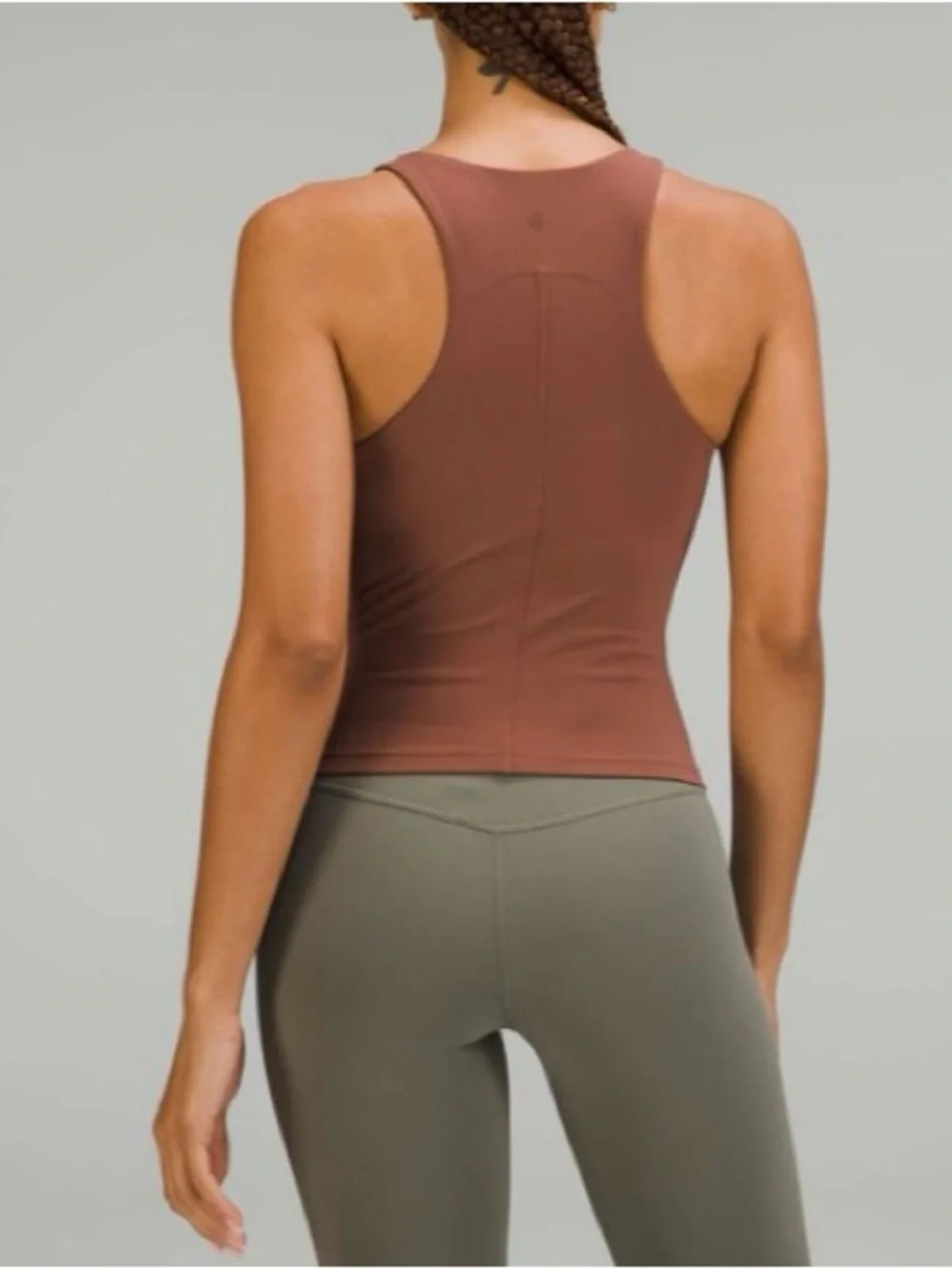 lululemon athletica Rust Brown Racerback Tank Top